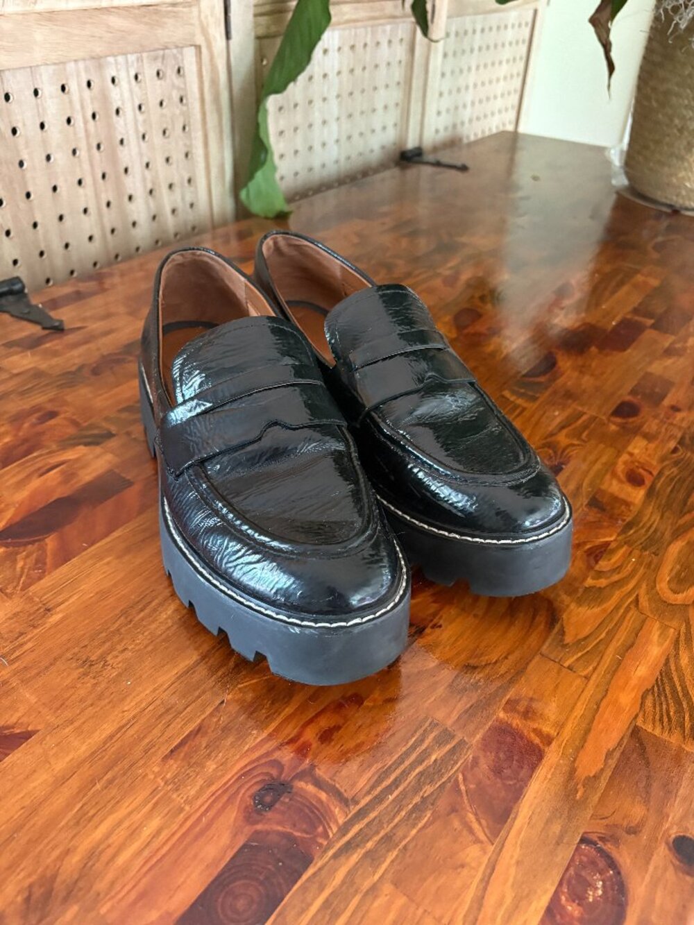 FrancoSarto Womens Patent Leather Loafer